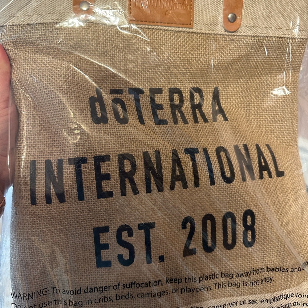 doTERRA Burlap Tote Bag